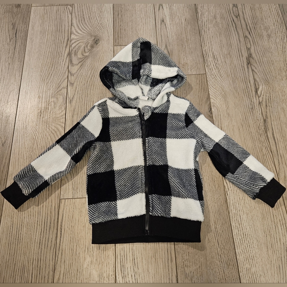 Black and white toddler jacket
